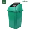 Green Push Lid Waste Bin Gator GC14G-60