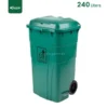 Green Wheeled Plastic Waste Bin Gator UAE GC01G - 240