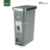 Grey 40L Slim Step Bin Gator UAE EK02A