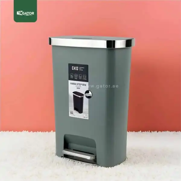Grey 50L Step Bin Gator UAE EK03A