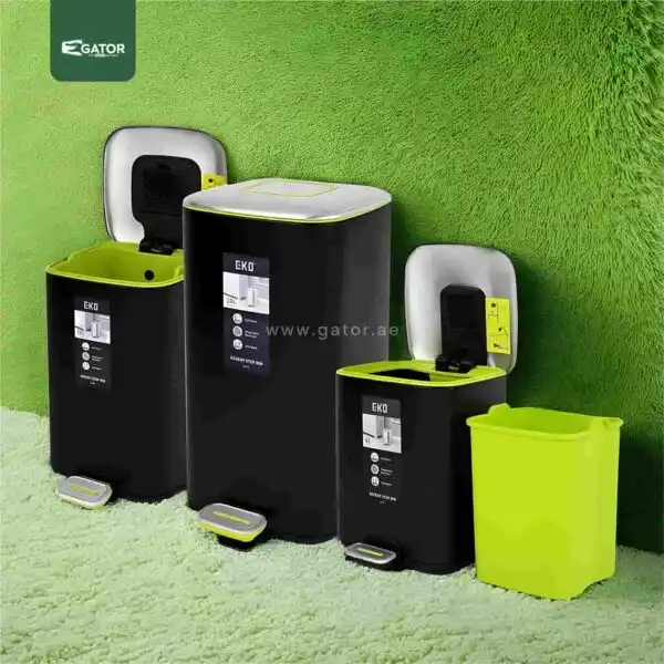 Group Live EKO Square Step Trash Bin Gator SS71