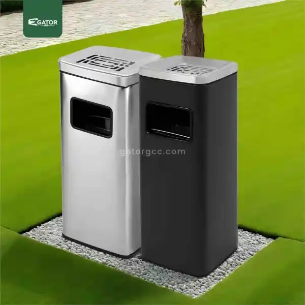 Group Live Square Ashtray Waste Bin Gator SS29