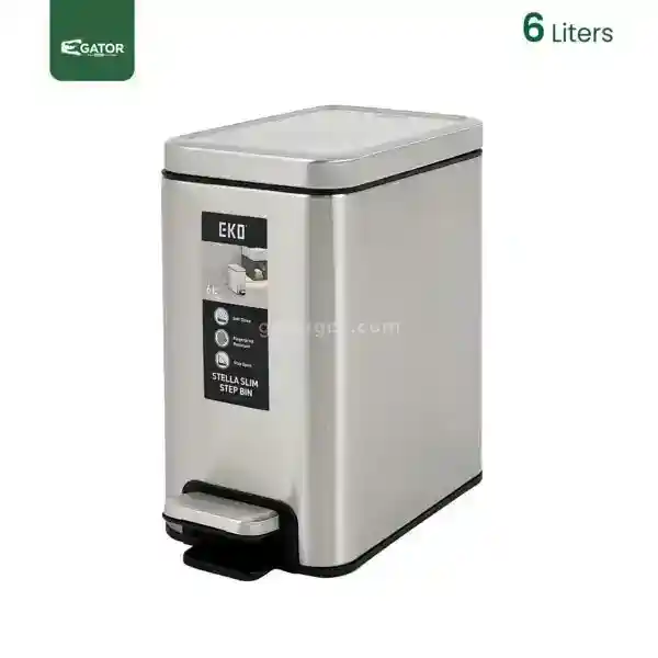 Hygienic Soft Close Bin Gator UAE SS95-6