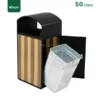 Inside 50L Stainless Steel Waste Bin Gator UAE RB29