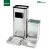 Inside Square Ashtray Waste Bin Gator SS29S-30