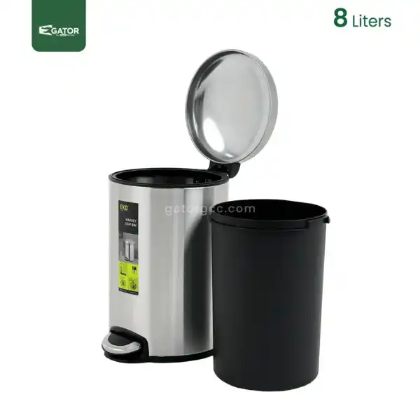 Inside Stainless Steel Soft Close Bin Gator UAE SS98-8