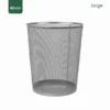 Large Silver Metal Mesh Waste Bin Gator UAE GB03S-L
