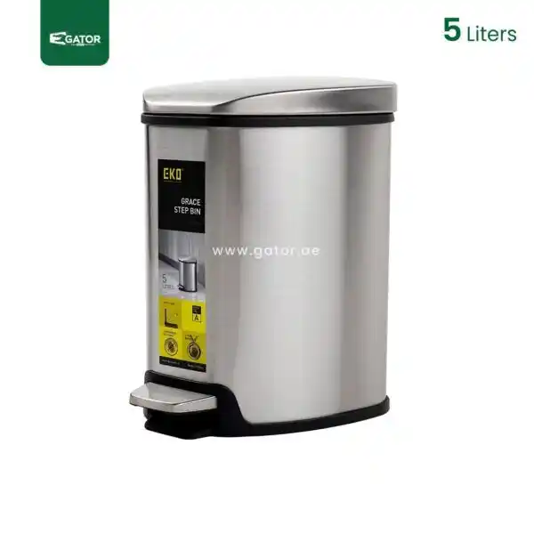 Litres Soft Closing Pedal Bin Gator UAE SS55-5