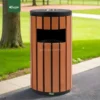 Live 1 Round Outdoor Ashtray Bin Gator UAE RB10