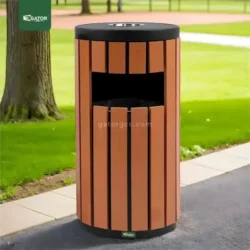 Live 1 Round Outdoor Ashtray Bin Gator UAE RB10