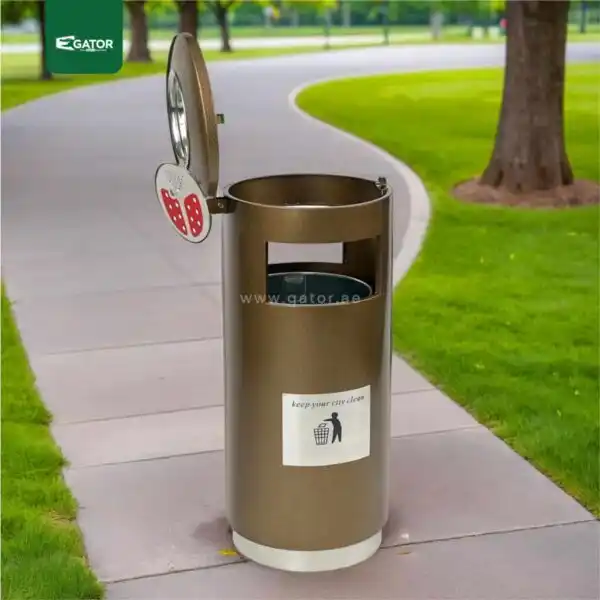 Live 2 Outdoor Ashtray Waste Bin Gator UAE RB08