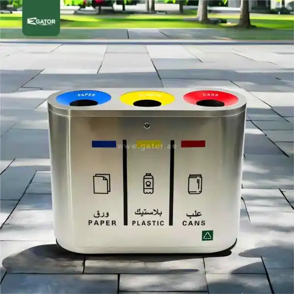Live 2 Steel Recycle Bin Gator UAE RB02-1