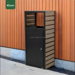 Live 63L Stainless Steel Outdoor Trash Bin Gator UAE RB28