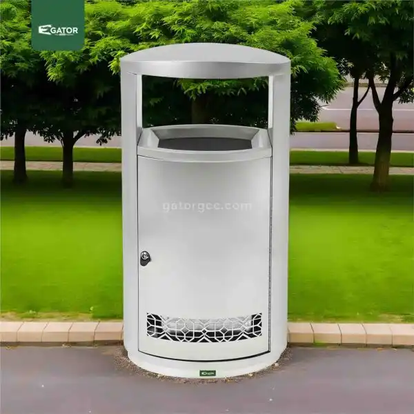 Live Curved Outdoor Recycling Bin Gator UAE RB35