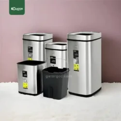 Live Group Fingerprint Proof Open Top Bin Gator SS50