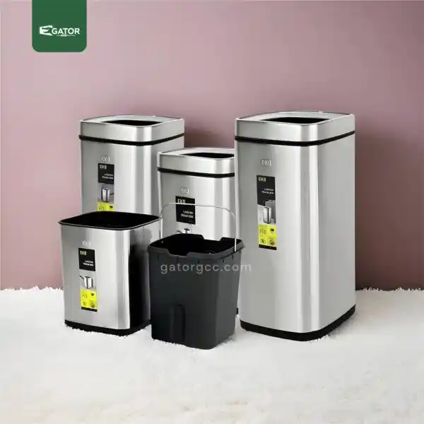Live Group Fingerprint Proof Open Top Bin Gator SS50