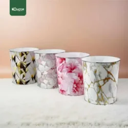 Live Group Marble Pattern Dust Bin Gator UAE GB06