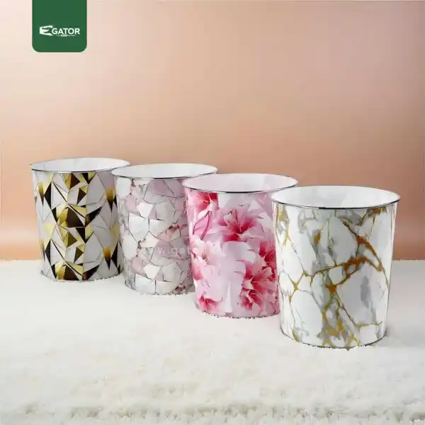 Live Group Marble Pattern Dust Bin Gator UAE GB06