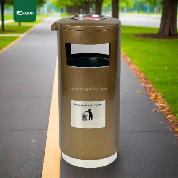 Live Outdoor Ashtray Waste Bin Gator UAE RB08