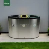 Live Stainless Steel Recycle Bin 240L Gator UAE RB32