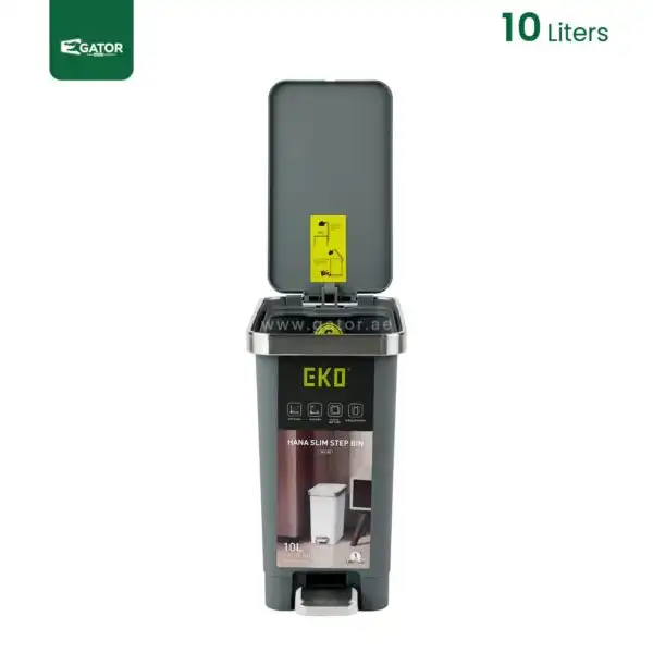 Open 10L Slim Step Bin Gator UAE EK01