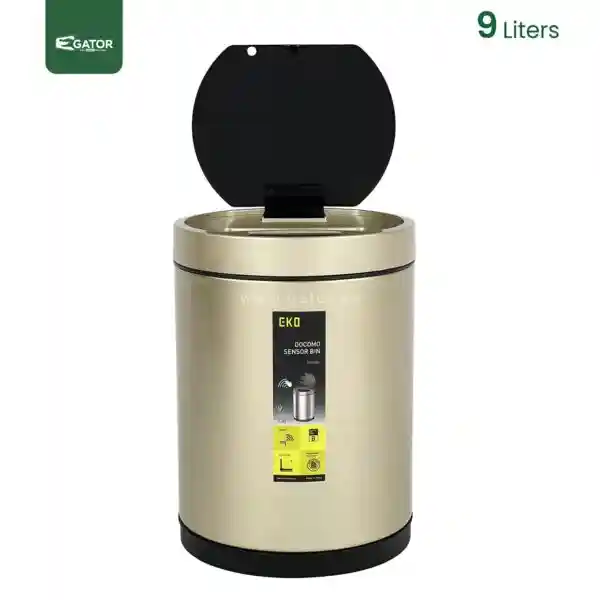 Open 9L Sensor Trash Bin Gator SS43-9