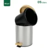Open Bamboo Top Trash Can Gator SS25S-5