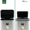 Open EKO Cozy Step Bin Gator SS85