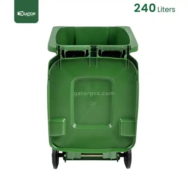 Open Green Heavy Duty Wheeled Waste Bin Gator UAE GC53G-240