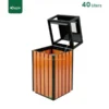 Open Outdoor Metal Ashtray Bin Gator RB09-40