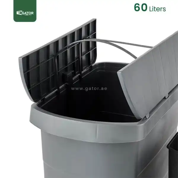 Open Slim Pedal Waste Bin Gator UAE GC09K