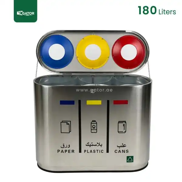 Open Steel Recycle Bin Gator UAE RB02-1