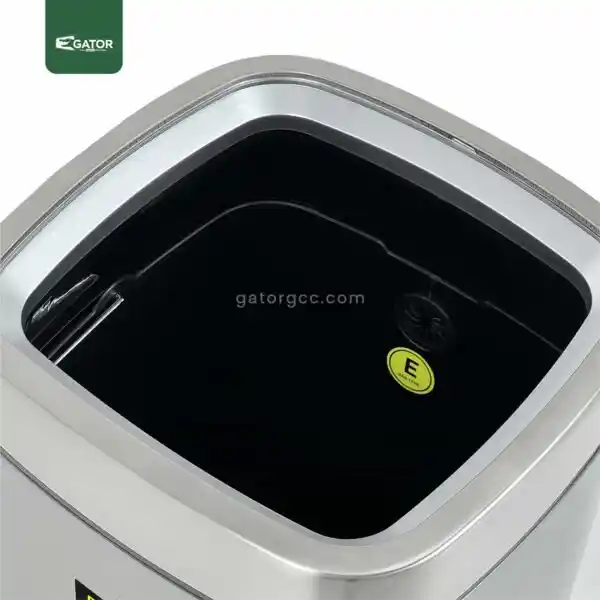 Opened Fingerprint Proof Open Top Bin Gator SS50