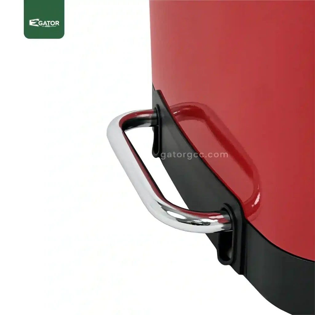 Pad red Powder Coated Pedal Bin Gator SS26R