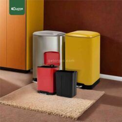 Steel Fingerprint-Proof Pedal Bin with Powder Coating