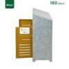 Side View Metal Coated Recycling Bin Gator UAE RB31