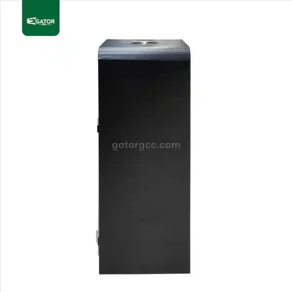 Side View Stainless Steel Trash Bin with Ashtray Gator UAE RB11