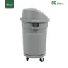 Side View Wheeled Garbage Bin Gator GC55-80