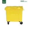 Side vIew 660 Liter Garbage Bin Gator UAE GC49Y-660
