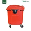 Side view 1100 Liter Mobile Garbage Bin Gator UAE GC48R-1100