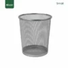 Small Silver Metal Mesh Waste Bin Gator UAE GB03S-S