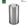 Stainless Steel Swing Lid Bin 56L gator SS61-56