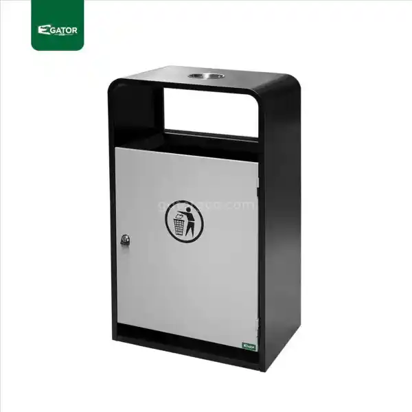 Stainless Steel Trash Bin with Ashtray Gator UAE RB11