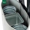 Top View Stainless Steel Recycle Bin 240L Gator UAE RB32