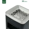 Top view Square Ashtray Waste Bin Gator SS29K-30