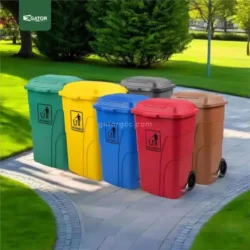 Wheeled Plastic Waste Bin Gator Bins live GC01
