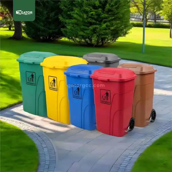 Wheeled Plastic Waste Bin Gator Bins live GC01