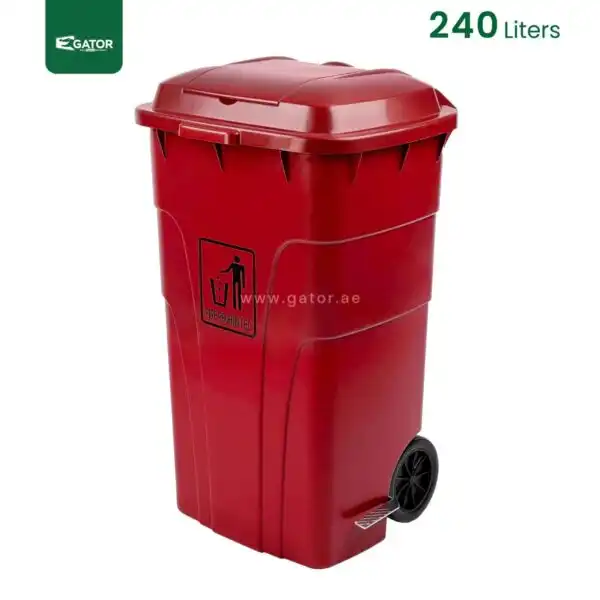 Wheeled Plastic Waste Bin Gator UAE GC01 (2)