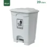 White Plastic Waste Bin 20L gator Bins GC35W