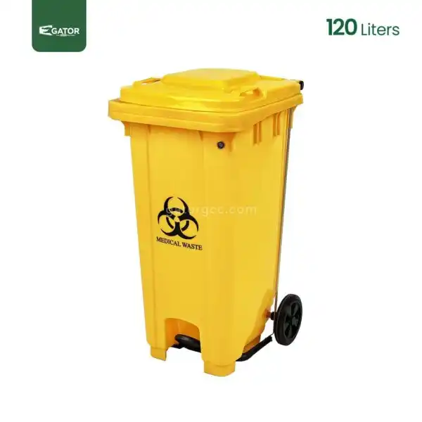 Yellow Plastic Garbage Bin Gator UAE GC50Y-120